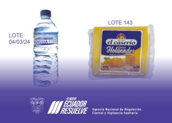 Arcsa detecta contaminación bacteriana y de plomo en agua embotellada y queso