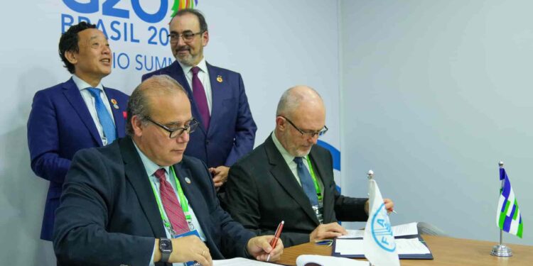 FAO y CAF firman acuerdo para promover el desarrollo rural sostenible e inclusivo