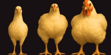 En 50 años el tamaño de los pollos de granja crecen en forma asombrosa