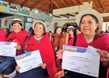 Mujeres de La Moya fortalecen su autonomía productiva en Chimborazo